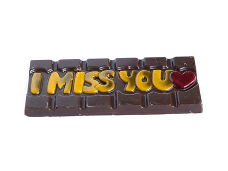 Chocolade reep I Miss you.