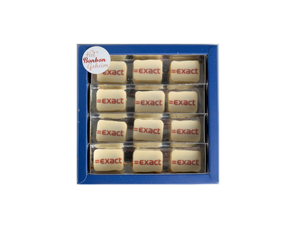 Chocolade post logo bonbons 12 stuks.