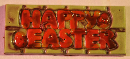 Chocolade reep Happy Easter.
