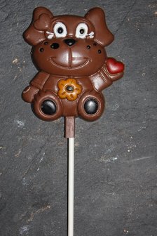 Chocolade dieren lolly.