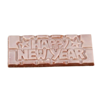 Chocoladereep &ndash; Happy New Year  Het Bonbon Geheim