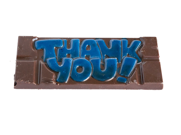 Chocolade reep Thank You.