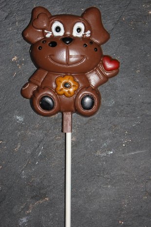 Chocolade dieren lolly.