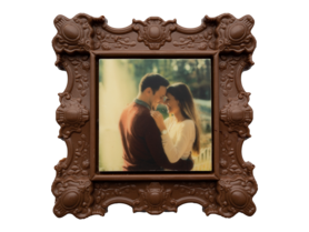 Chocolade fotolijst.