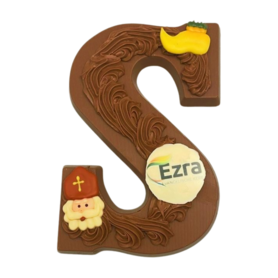 Chocoladeletter met logo