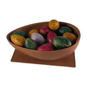 Half Paasei Gevuld met Luxe Mini-Paaseitjes | Het Bonbon Geheim