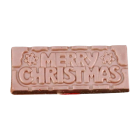 Chocolade Reep met "Merry Christmas" – Het Bonbon Geheim